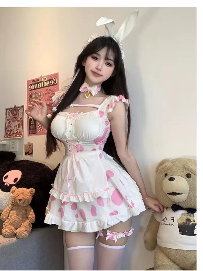 Passion mode Anime Sexy Lingerie robe de chambre mignon subdue tentation belle couleurs contrastées