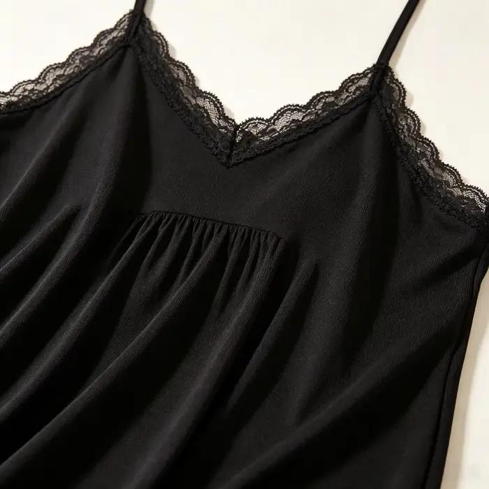 Robe de nuit mi-longue ample en modal doux pour femme