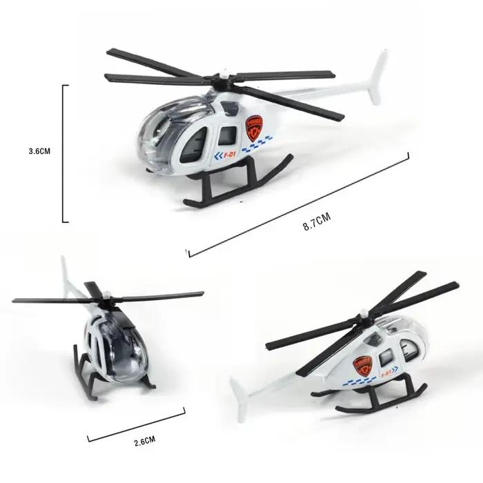 Modèle d'hélicoptère en alliage, jouets, MINI avion, Collection militaire, décorations, Simulation d'avion, jouets pour enfants, cadeau d'anniversaire pour garçons