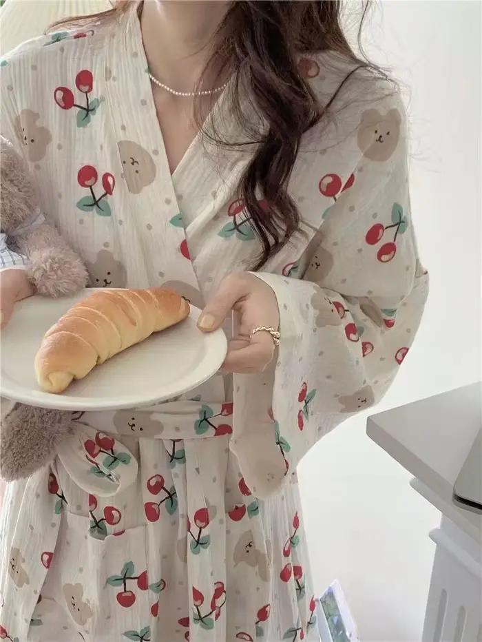 Nouvelle robe kimono à manches longues pour femmes