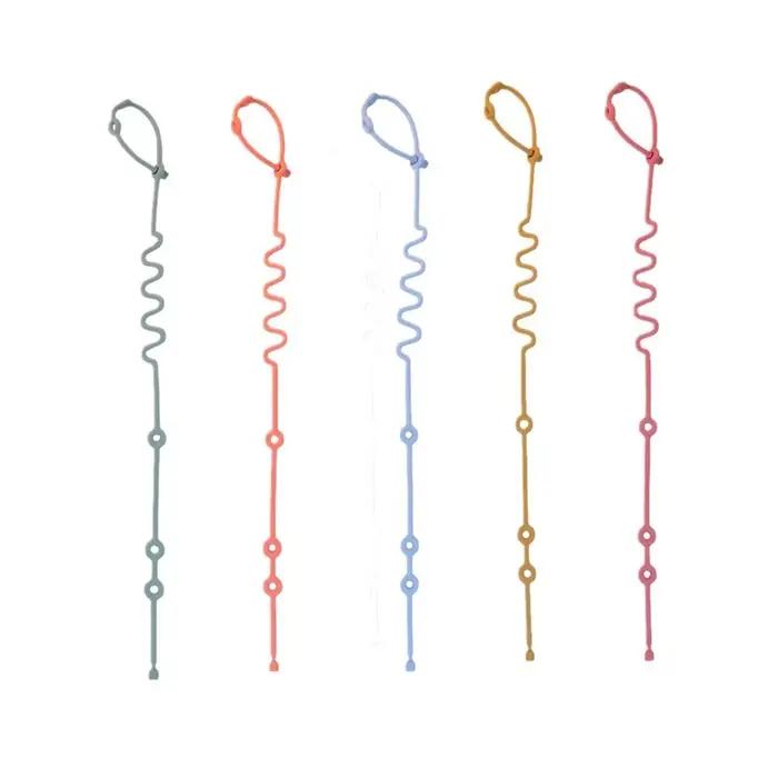 Chaîne de sucette en Silicone pour bébé, corde Anti-chute, accessoire de poussette, porte-tétine factice, Clips, porte-tétine, nouvelle collection