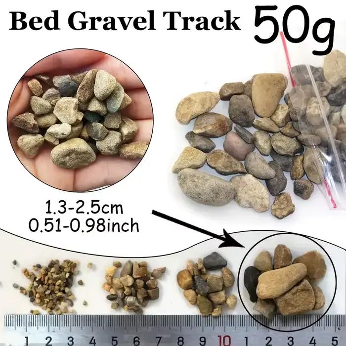 Gravier ferroviaire modèle 50 g/sac, pour Micro paysage, aménagement de Table de sable, Train, jeu de guerre, bricolage extérieur, matériaux scéniques miniatures