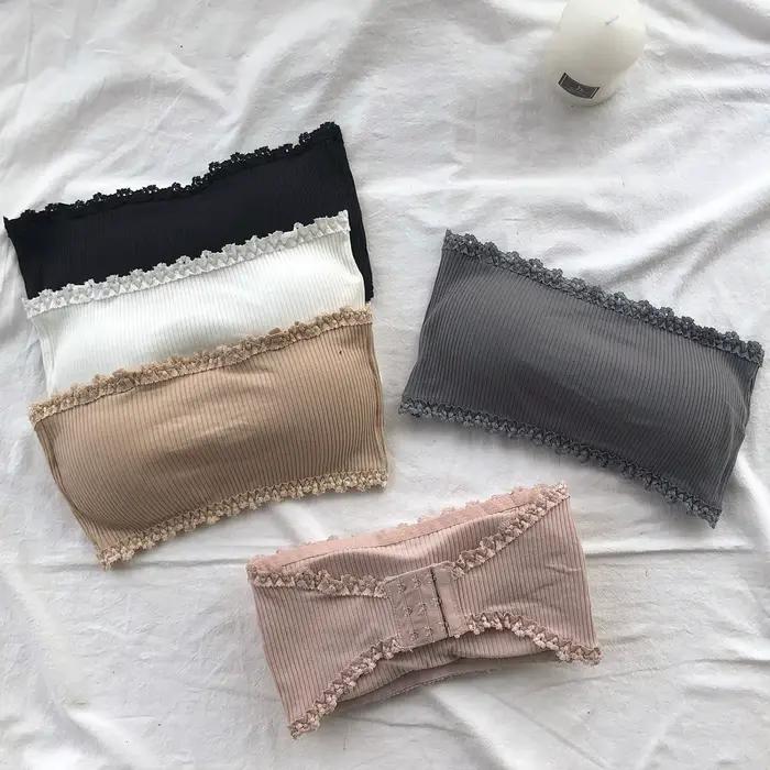 Soutien-gorge sans bretelles en dentelle pour femmes