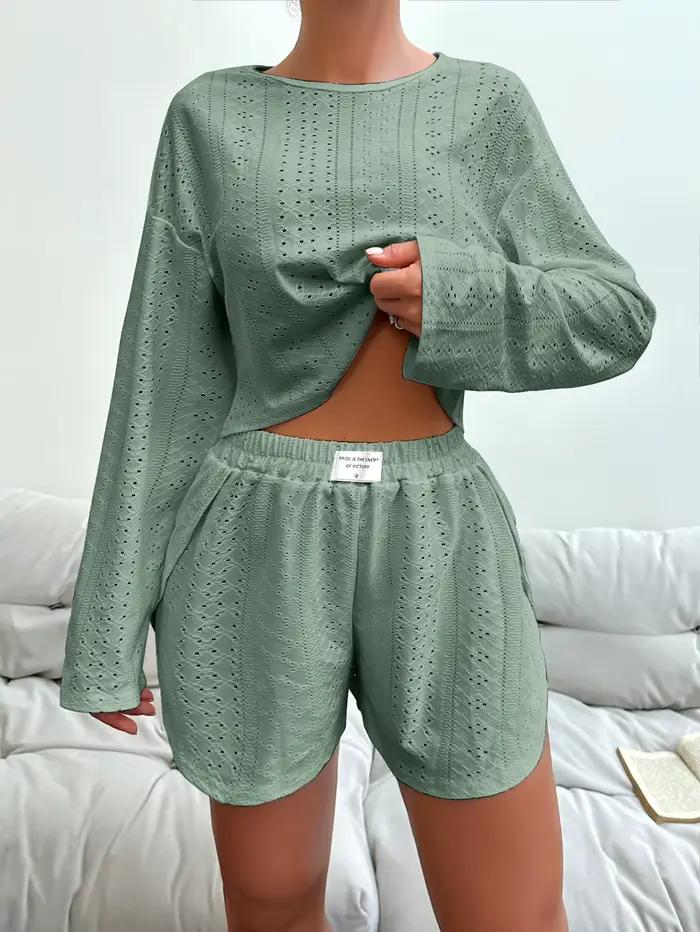 Ensemble de pyjama à manches longues pour femmes