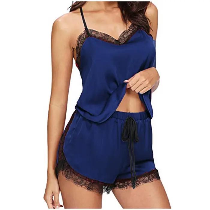 Ensemble de pyjama en satin pour femmes