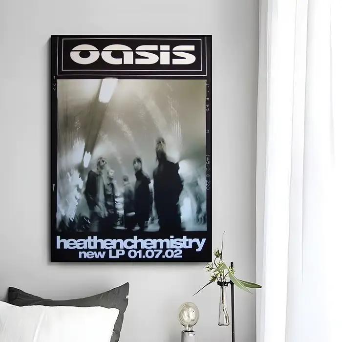 Affiche murale de la groupe de Britpop Oasis, impression artistique, peinture murale décorative, décoration de la maison, cadeau non encadré