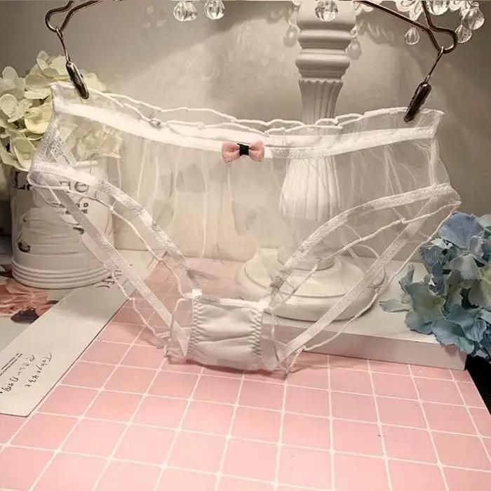 Culottes pour femmes, sous-vêtements sexy en dentelle et maille