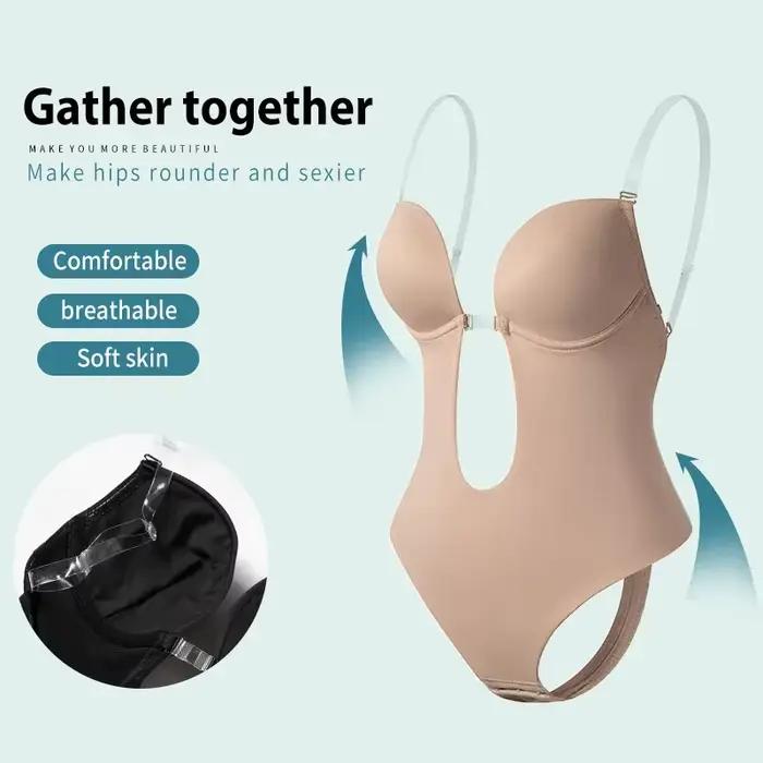 Femmes corps complet Shaper soutien-gorge dos nu Body string Invisible Shapers ventre contrôle Shapewear ceintures gaine sous-vêtements amincissants
