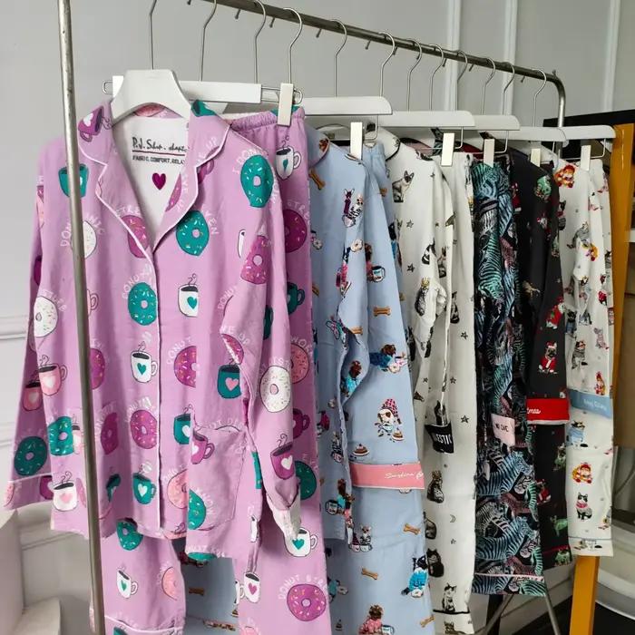 Ensemble pyjama 100% coton pour femme