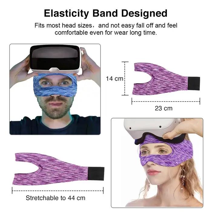 Accessoires VR, housse de masque pour les yeux, bande anti-transpiration respirante, rembourrage avec casques de réalité virtuelle pour Oculus Quest 2 1/Meta Quest 3 Pro