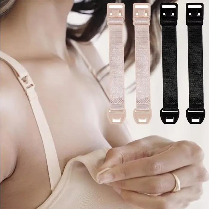 Rallonges de soutien-gorge d'allaitement réglables en polyester et fibre de coton pour femmes, couleurs naturelles, ajustement doux, allaitement facile et élégant