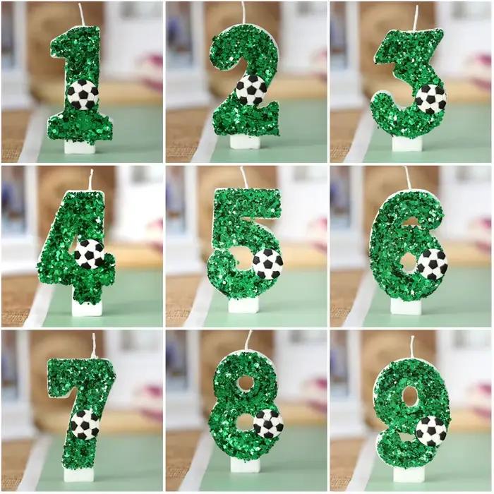 Toppers de gâteau de football pour le thème du sport, fournitures de décoration de gâteau, décor de football, ci-après l'anniversaire, ci-après le football, le Chi