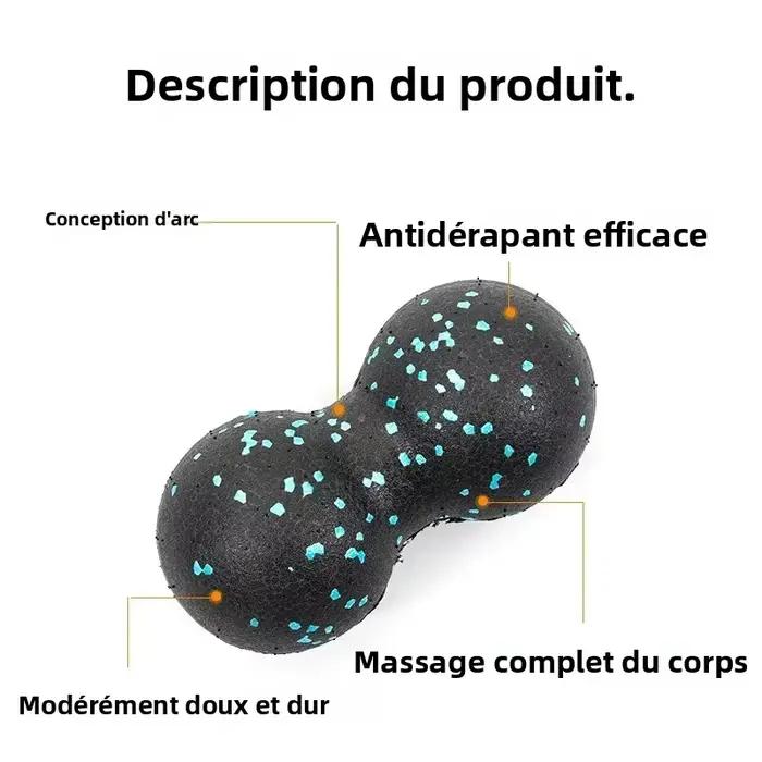 Ballon de massage corporel en EPP de 8 cm, balle de relaxation musculaire haute densité, balle de fitness et de yoga pour soulager la douleur