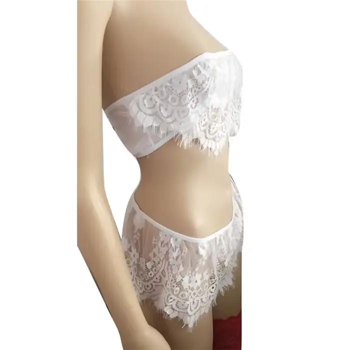Dame Sexy Lingerie dentelle broderie soutien-gorge ensemble femmes Push Up