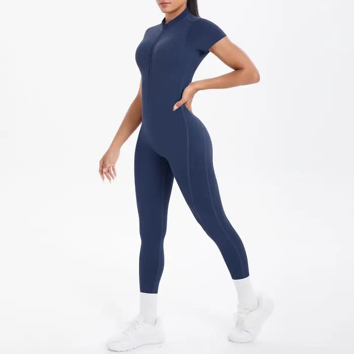 Sexy dos nu moulante Scrunch combinaison soulève les fesses femmes danse Fitness salopette Push Up avec coussin de poitrine Yoga Sport saut costume