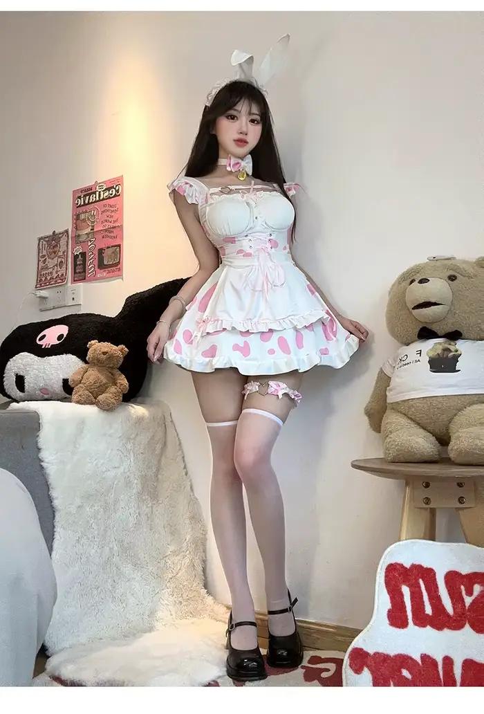 Passion mode Anime Sexy Lingerie robe de chambre mignon subdue tentation belle couleurs contrastées