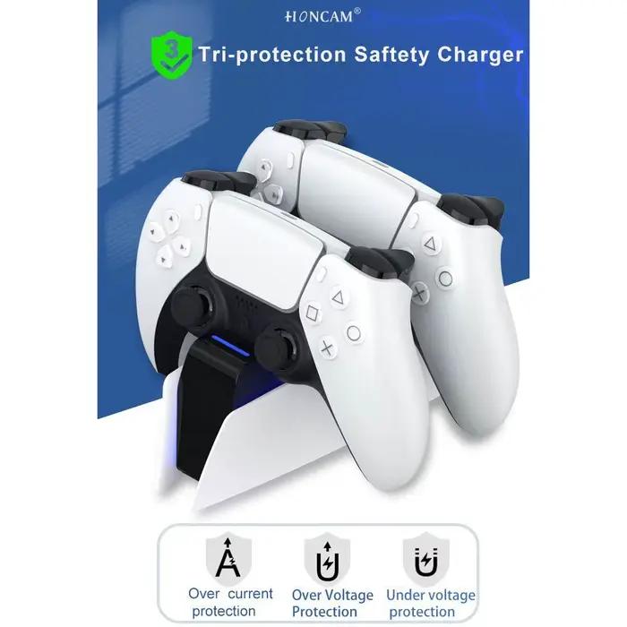 Chargeur pour Sony Play Station Playstation PS 5 PS5, contrôle du contrôleur, Support Dualsense, accessoires, Support de manette de jeu, Support de commande