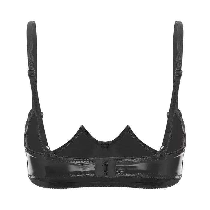 Soutien-gorge sexy en cuir verni pour femmes, soutien-gorge à armatures, lingerie pour discothèque, pôle, vêtements de nuit