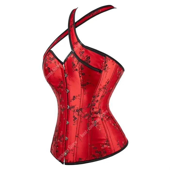 Corset haut Bustier licou bretelles Vintage gothique