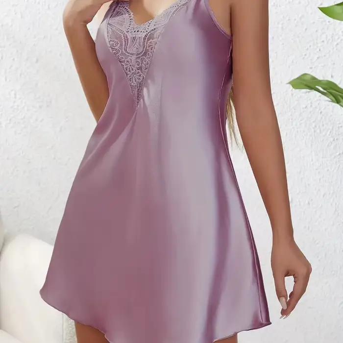 Fashion Ladies Lace Sexy Sling Nightdress Women's