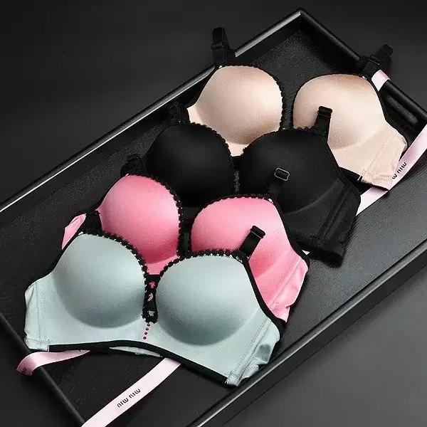 Ensemble soutien-gorge bandeau épaissi style Princesse Tang pour femme