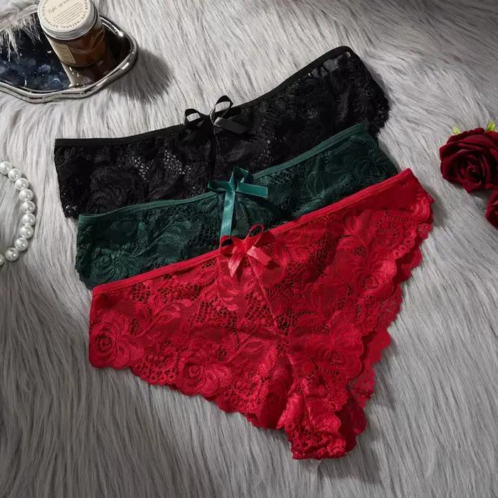 Ensemble de Nuisette en Tulle pour Femme M-3XL, Robe de Nuit Exquise à Bretelles en Dentelle, Col en V, avec Culotte, Lingerie