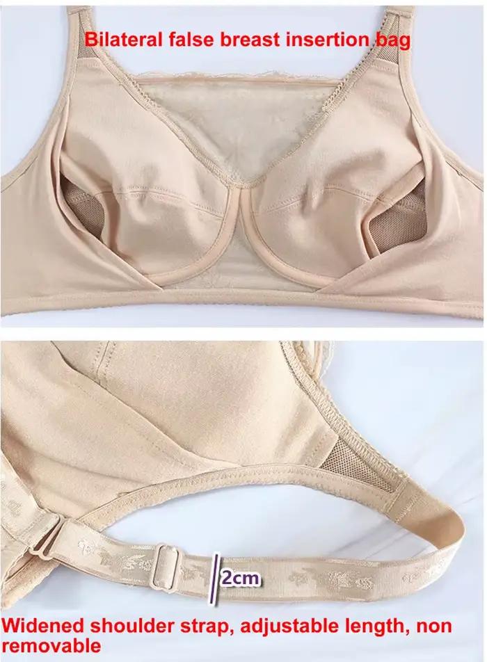 Soutien-gorge confortable pour mastectomie, conçu pour les poches en silicone 2036
