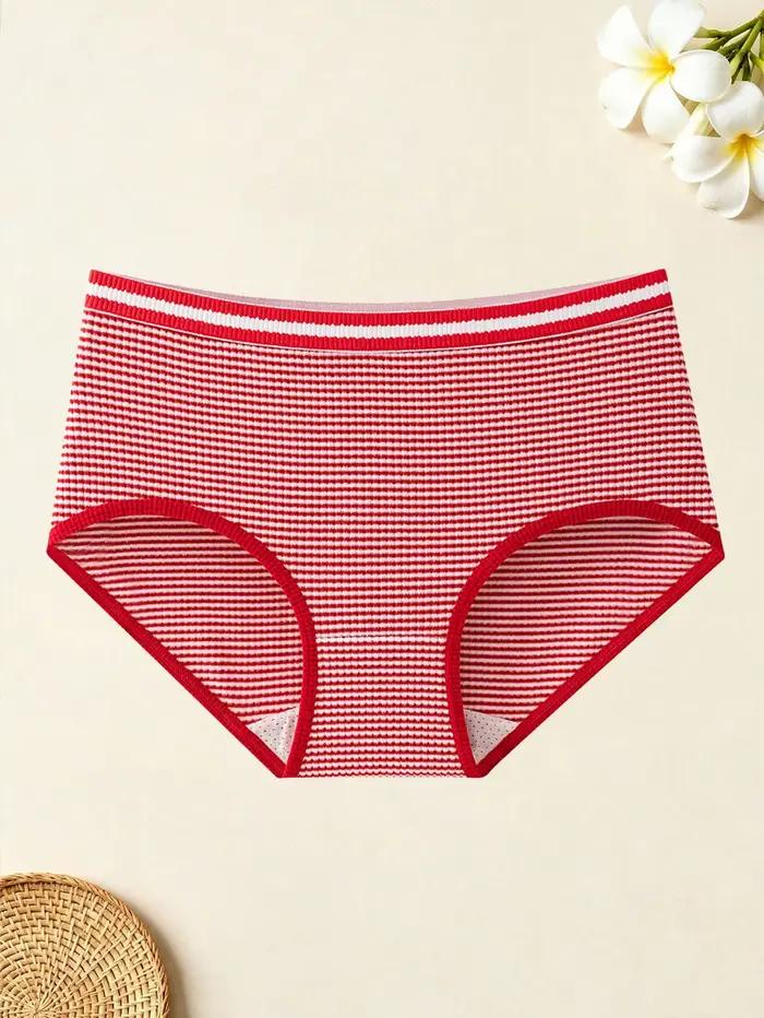 Lot de 4 culottes pour femmes à rayures écossaises