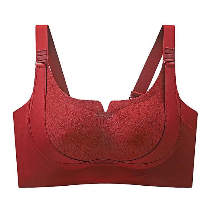 Soutien-gorge à la mode pour femmes, motif floral, bretelles réglables, couleur unie, lingerie élégante, confortable et respirante