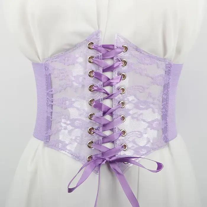 Ceinture Corset à Lacets pour Femmes à la Mode, Style Rétro pour Femmes Convient aux Tenues Décontractées et aux Occasions Spéciales