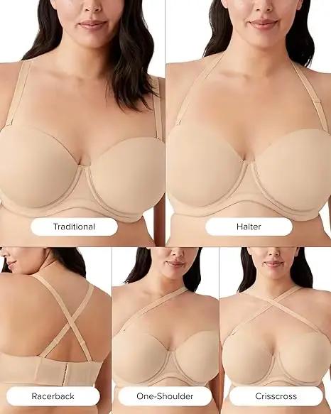 Soutien-gorge push up à bretelles amovibles pour femmes grande taille, avec armatures, couverture complète multidirectionnelle, légèrement rembourré, pour un soutien confortable et un maintien optimal