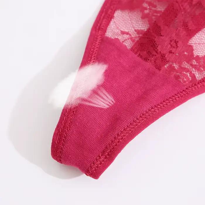 5 pièces/ensemble sous-vêtements pour femmes culottes en dentelle Lingerie florale femme culotte Sexy string