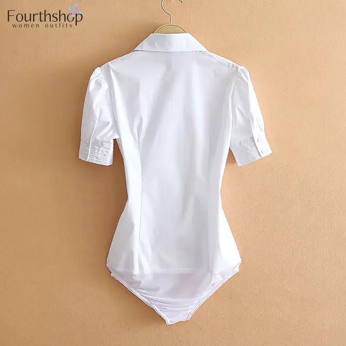 Body femme, Body à manches courtes et col en V pour femme