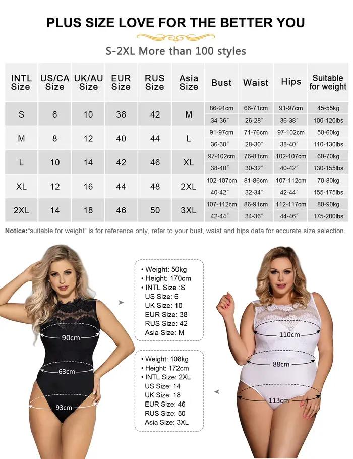 Body en dentelle courbée sans manches avec boucle pour Femme