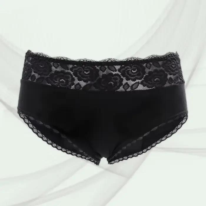 Culotte menstruelle pour femmes coton flux abondant sous-vêtements menstruels lavable période menstruelle culotte pour Menstruation fille dentelle