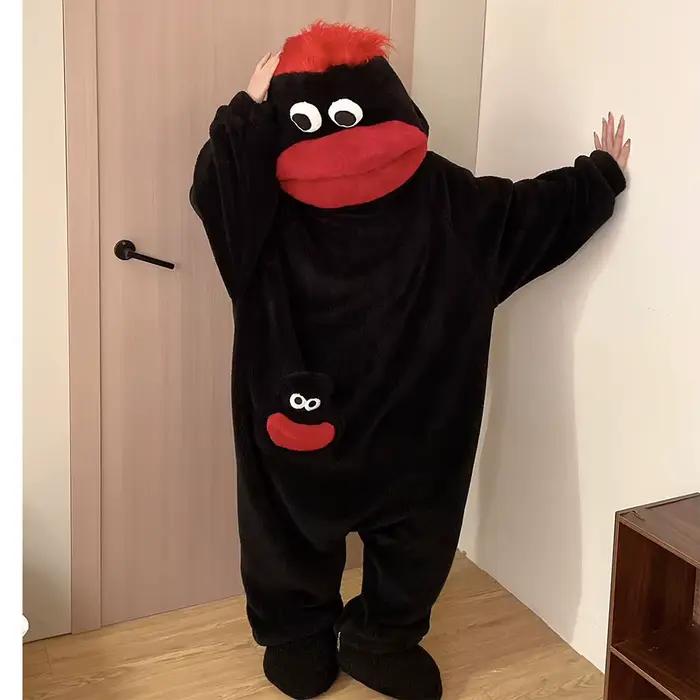 Pyjama Monster-Onesie à grande bouche