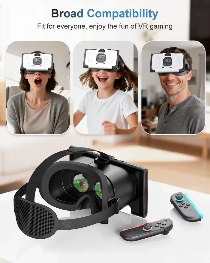 Casque VR HD 3D pour Nintendo Switch 2, lunettes VR améliorant l'expérience de jeu immersive avec des images claires pour Switch 2