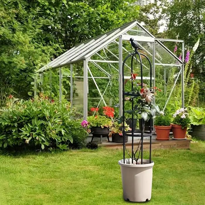 Support pour plantes en treillis de jardin, obélisque en tour, utilisé pour grimper les vignes et les supports de fleurs, tour légère pour plantes