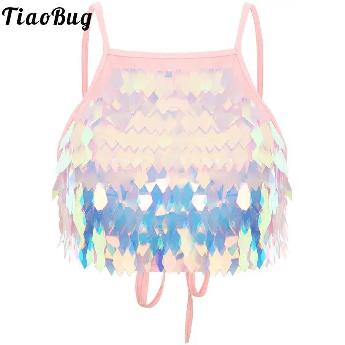 Soutien-gorge à franges à paillettes brillantes