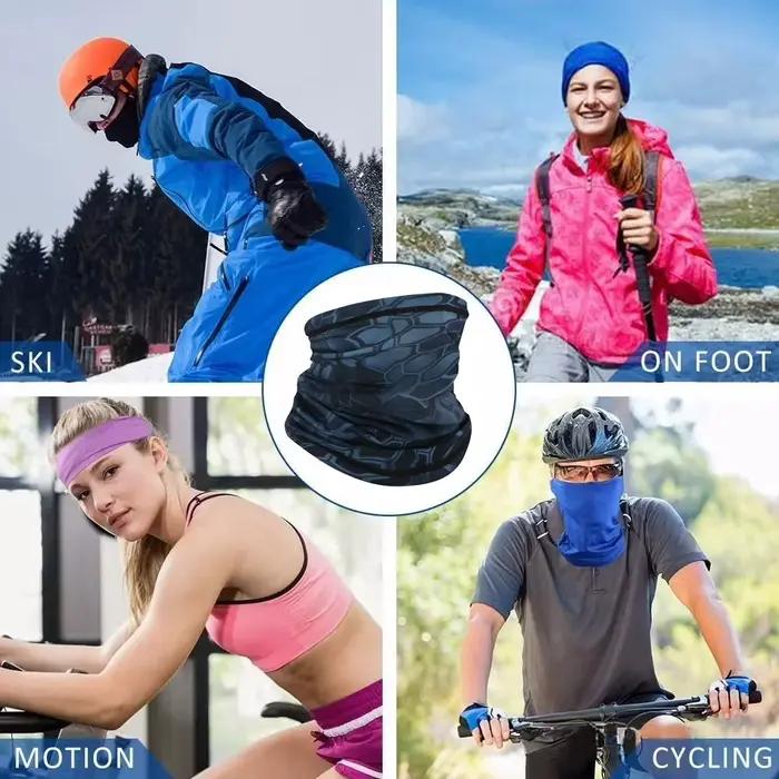 Bavoir de Protection solaire en soie glacée pour l'extérieur, couvre-cou de moto, Bandana magique de sport, masque d'équitation, visage complet, printemps et été