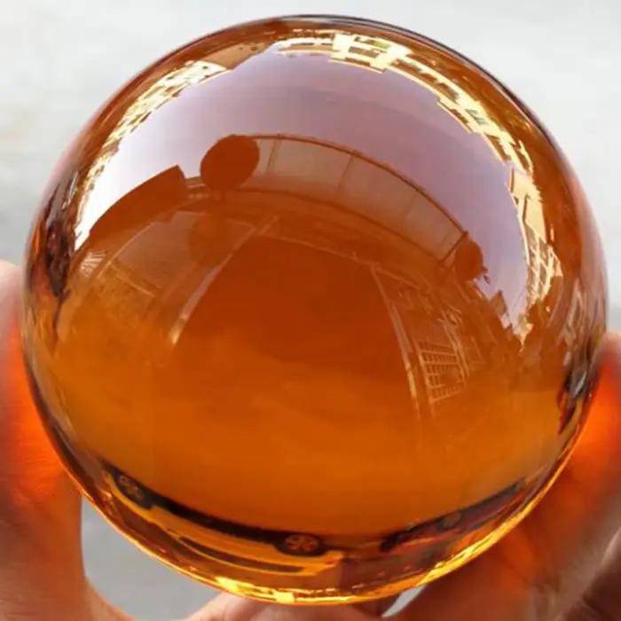 Boule de Clip Magique en Quartz Naturel, Ambre, Asiatique, Sphère de Guérison, 40/50/60mm