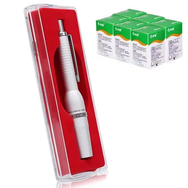 Stylo à aiguille pour cueillette de sang, stylo médical de collecte de sang domestique, saignement de la fleur de prunier, Point de collecte de sang