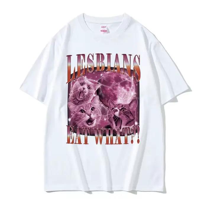 T-shirt en coton pour hommes et femmes, vêtement décontracté et confortable, avec mème graphique, style hip hop