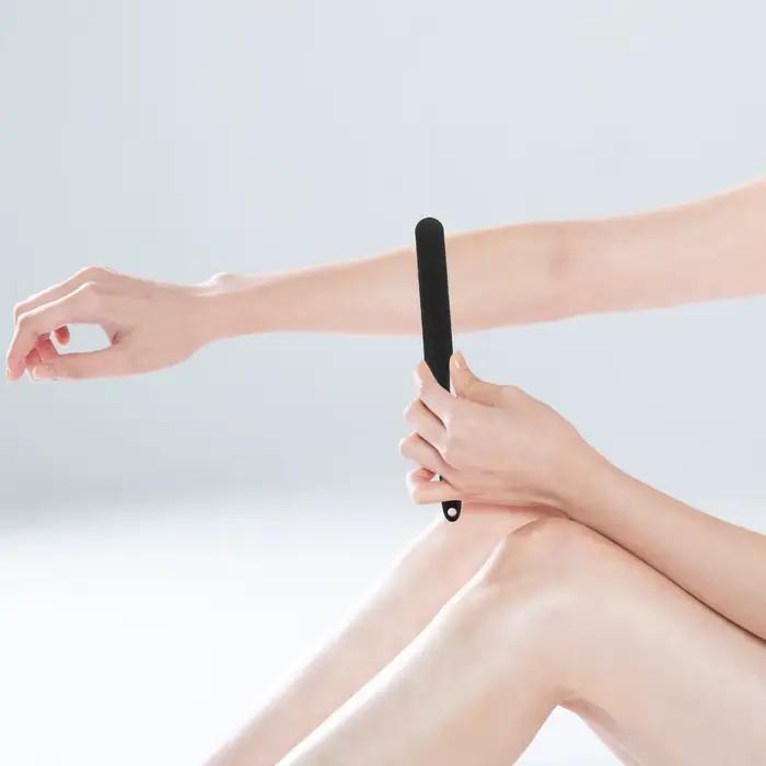 Bâtonnet applicateur de cire en silicone réutilisable pour l'épilation, applicateur de cire corporelle anti-adhésif pour grandes surfaces, baguette de cire dure indolore pour femmes, pour une épilatio