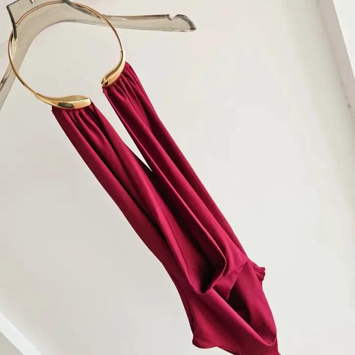Body Halter Doré pour Femme
