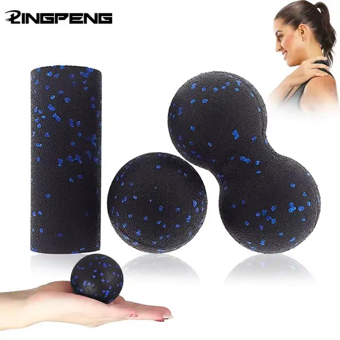 Boules de Yoga cacahuètes, Massage corporel, combinaison de Fascia, bloc de mousse, haute densité, Relaxation musculaire, exercice de crosse, Fitness, soulage la douleur