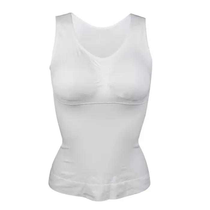 Femmes corps Shaper avec soutien-gorge intégré minceur débardeurs amovible rembourré sous-vêtements