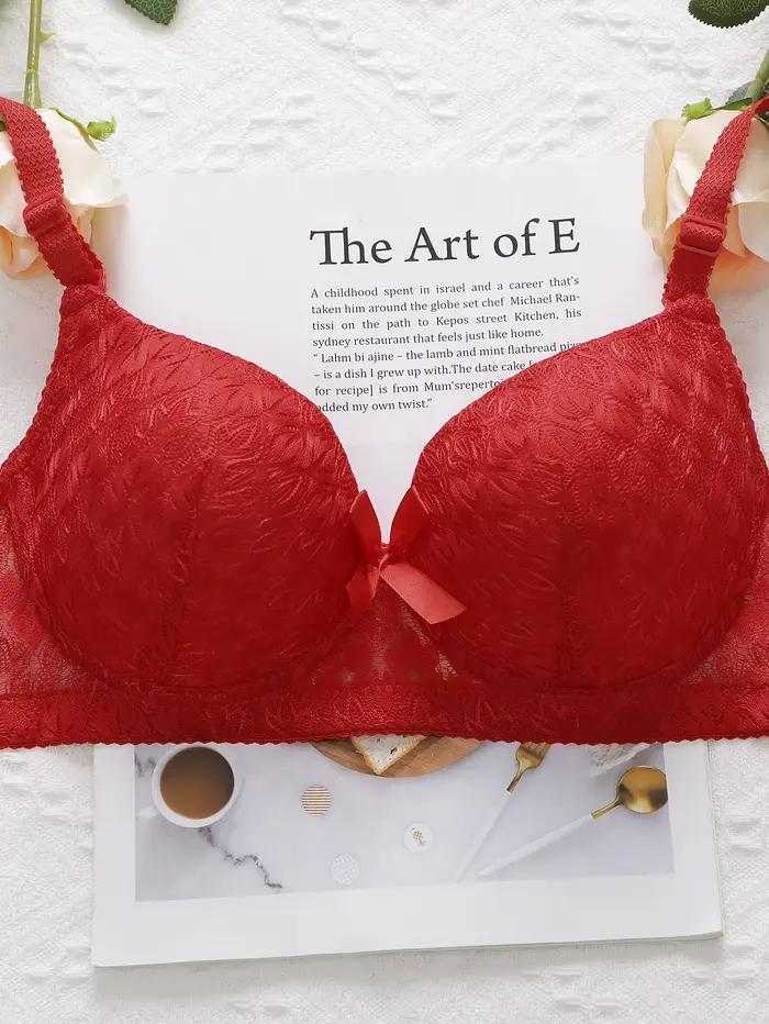 Soutien-gorge en dentelle à armatures pour femmes