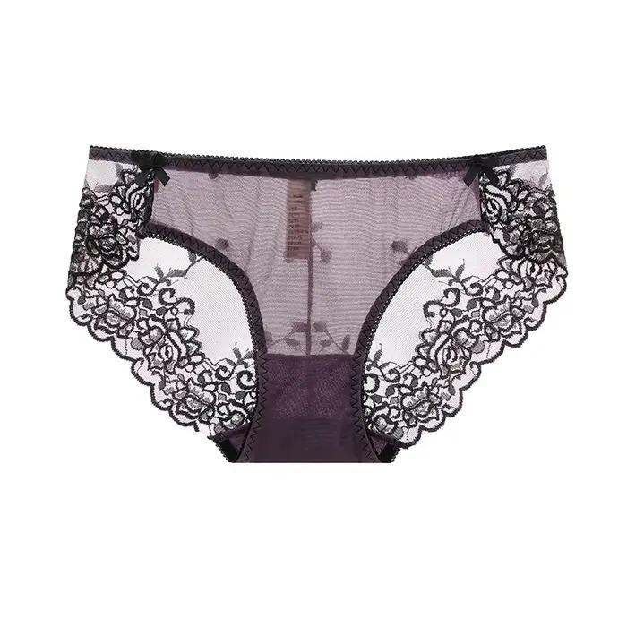 BANNIROU – culotte en maille brodée pour femme