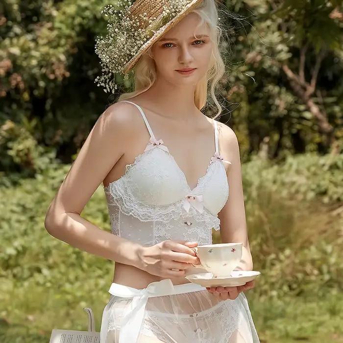 Ensemble soutien-gorge et culotte français pour femmes